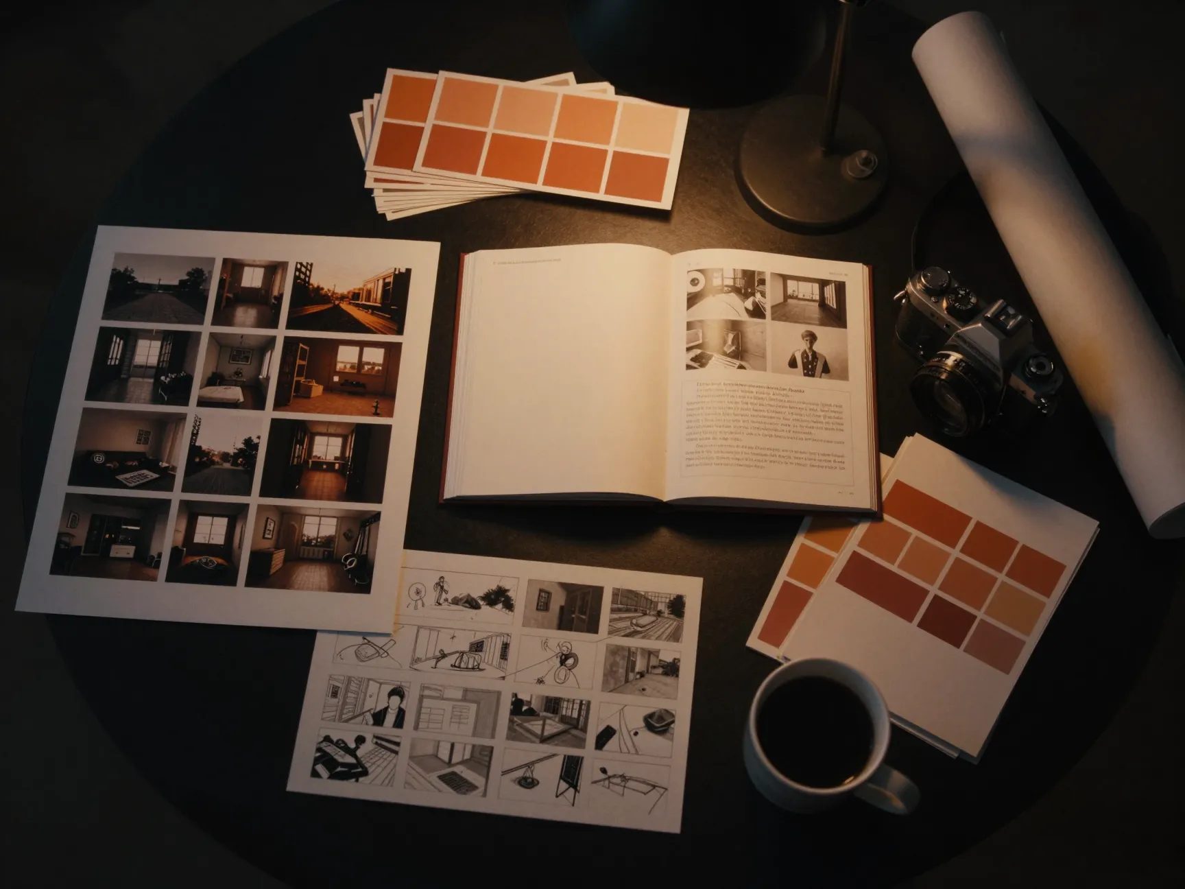 Shaping the work. Planning the look, the team, and the day before we shoot.